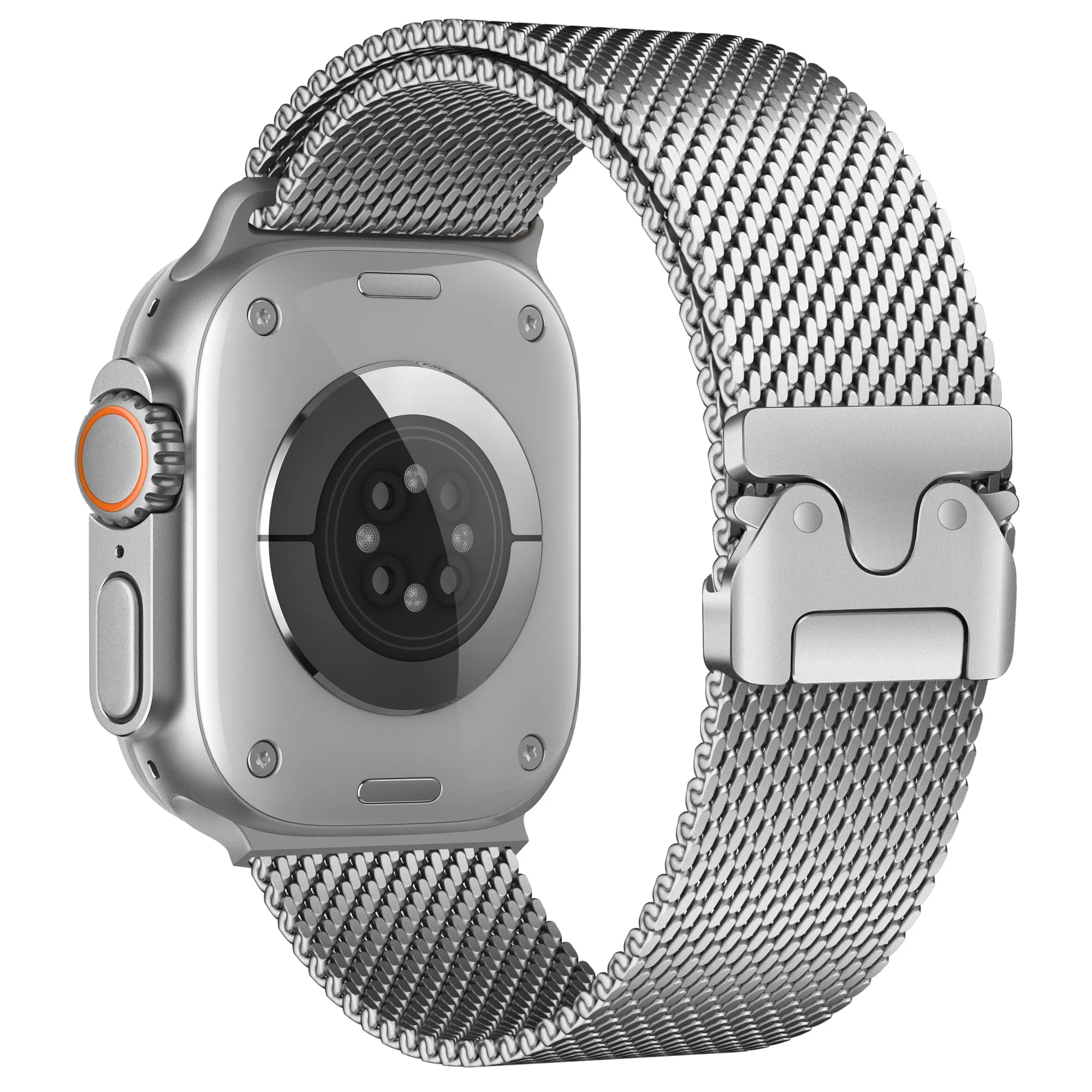 Editors Choice Apple Watch Modern Milanese Strap (Silver)  Almost Gone!