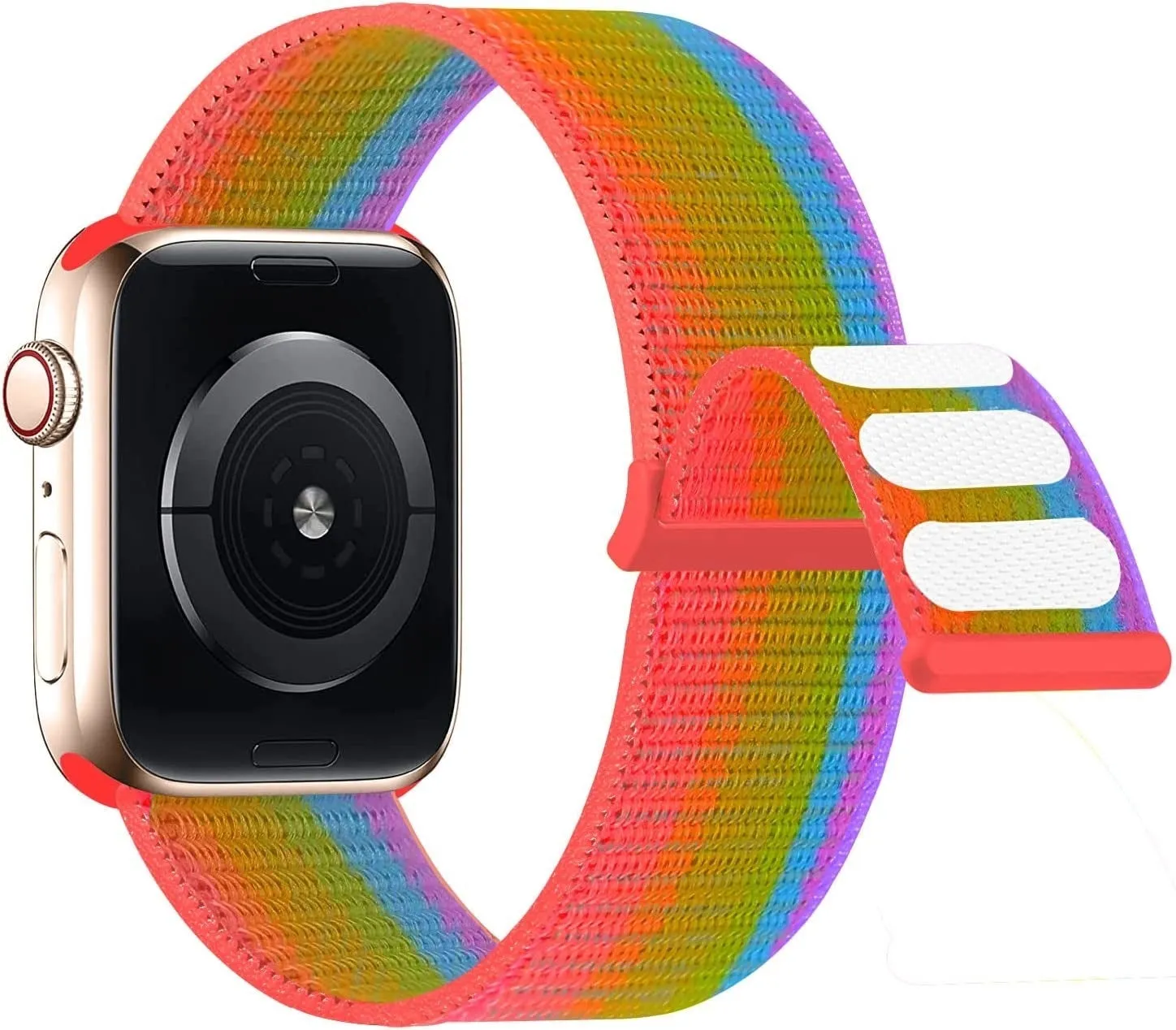 Editors Choice Apple Watch Nylon Loop Strap (Rainbow)  Almost Gone!