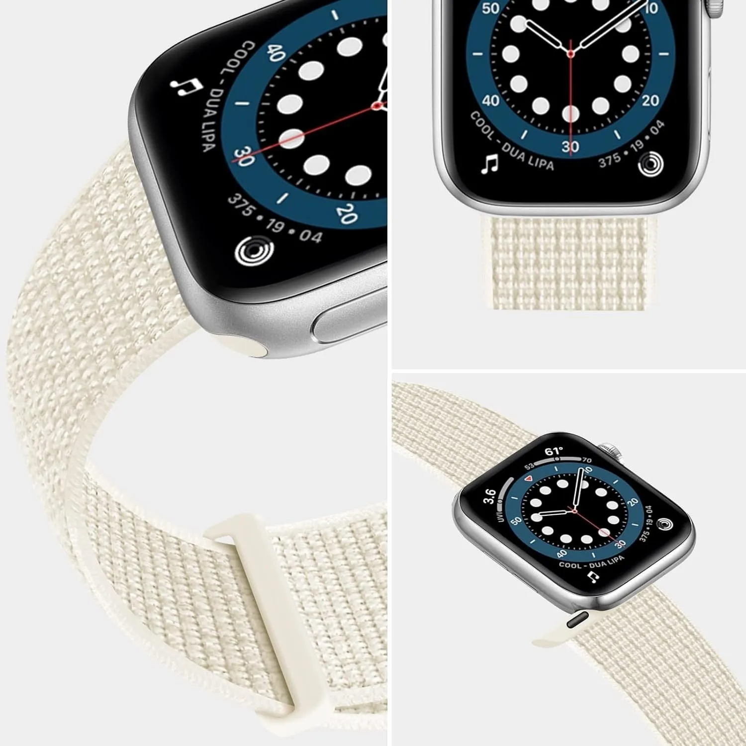 Editors Choice Apple Watch Nylon Loop Strap (Starlight)  Limited Availability!
