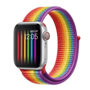 Editors Choice Apple Watch Nylon Strap (Rainbow)  Today Only!