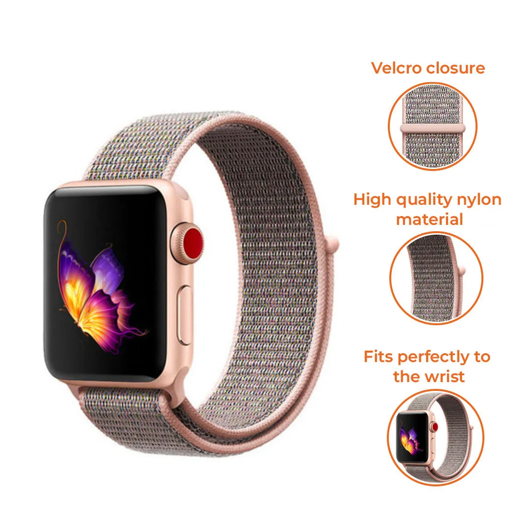 Editors Choice Apple Watch Nylon Strap (Soft Pink)  Almost Sold Out!