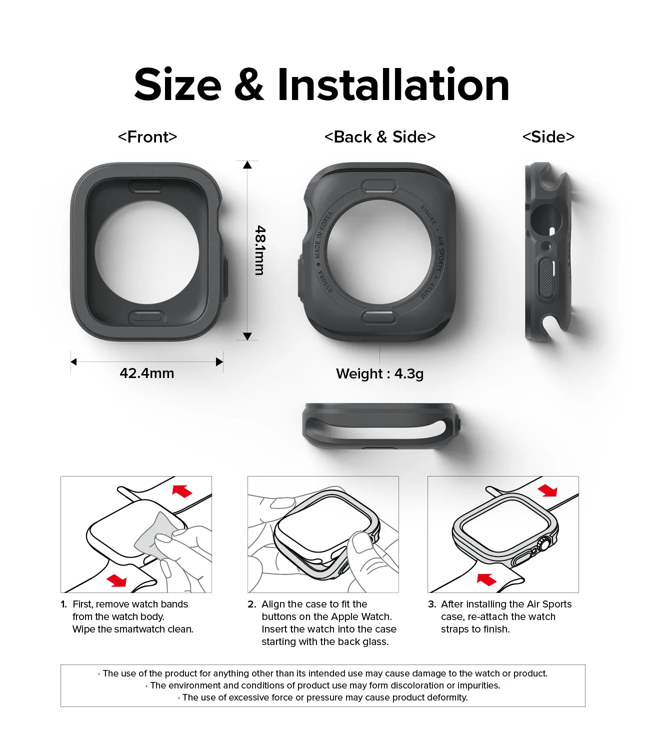 Editors Choice Apple Watch Series (45mm / 44mm) Case | Air Sports  Today Only!