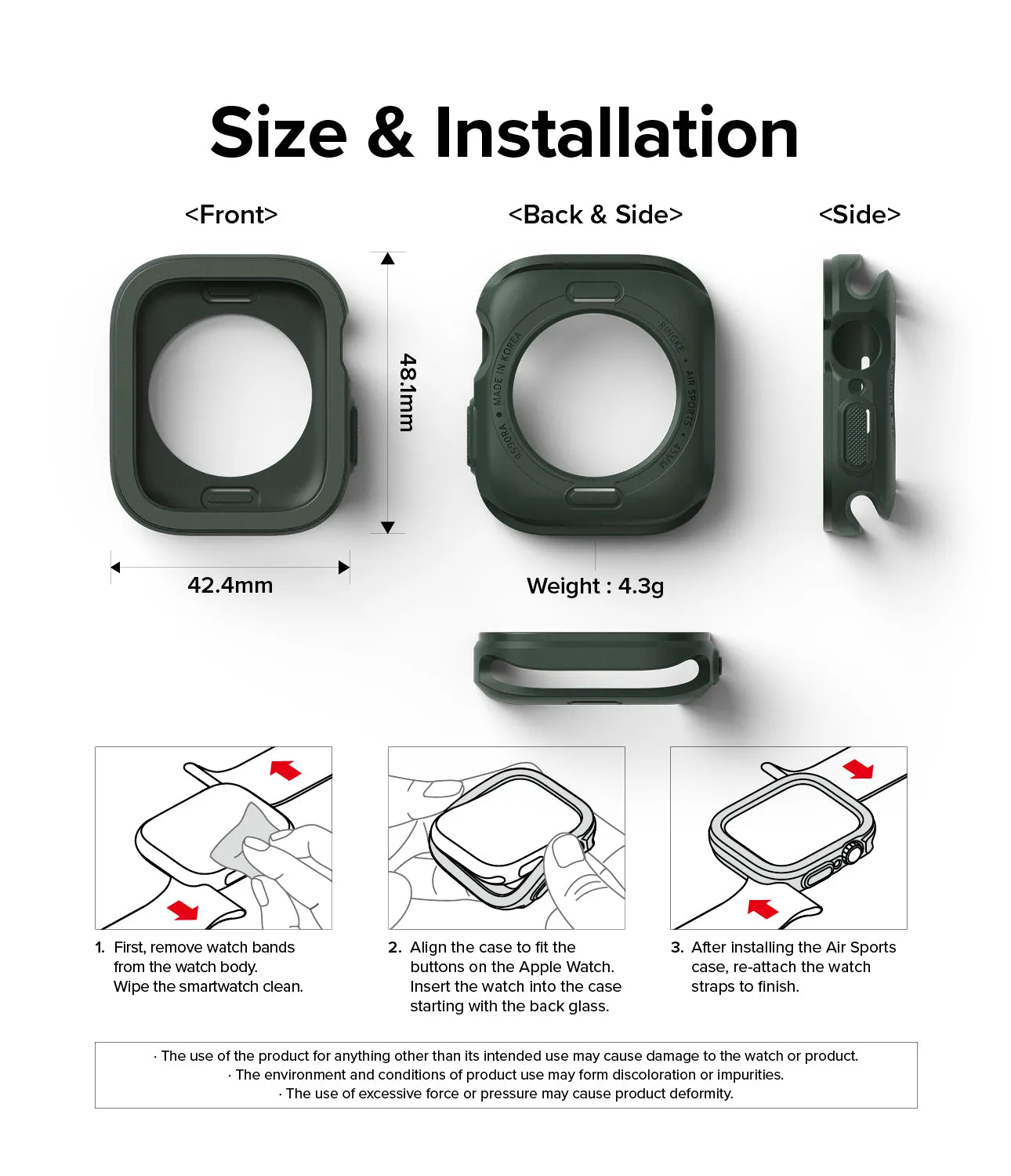 Editors Choice Apple Watch Series (45mm / 44mm) Case | Air Sports  Today Only!