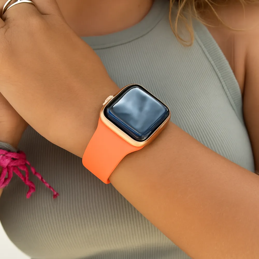 Editors Choice Apple Watch Silicone Strap (Orange-Pink) - 38/40/41mm  Limited Release!