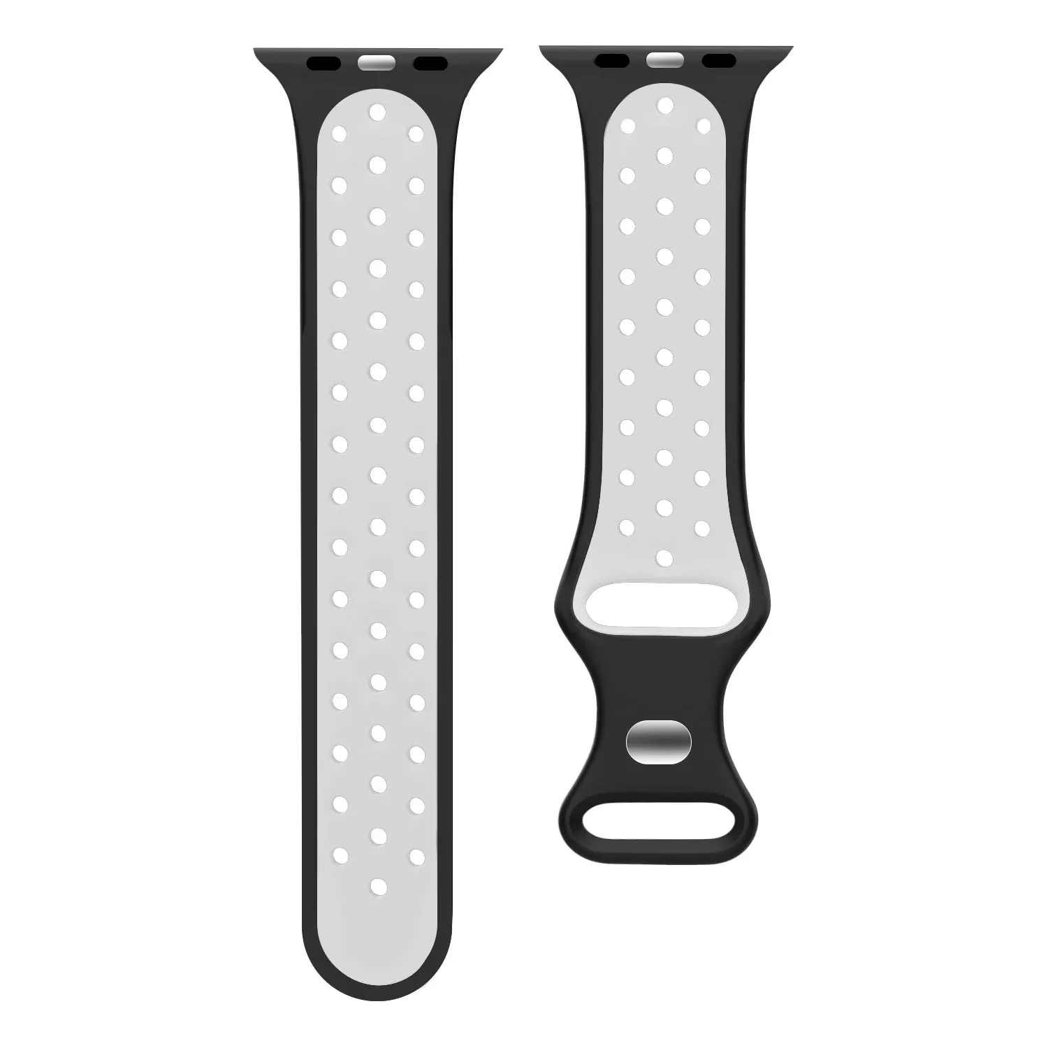 Editors Choice Apple Watch Sport Strap Classic (Black/White)  Today Only!
