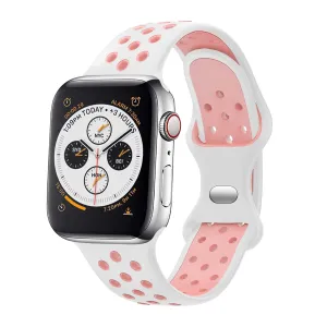 Editors Choice Apple Watch Sport Strap Classic (White/Pink)  Going Fast!