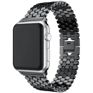 Editors Choice Apple Watch Steel Strap Hexagons (Black)  Almost Sold Out!