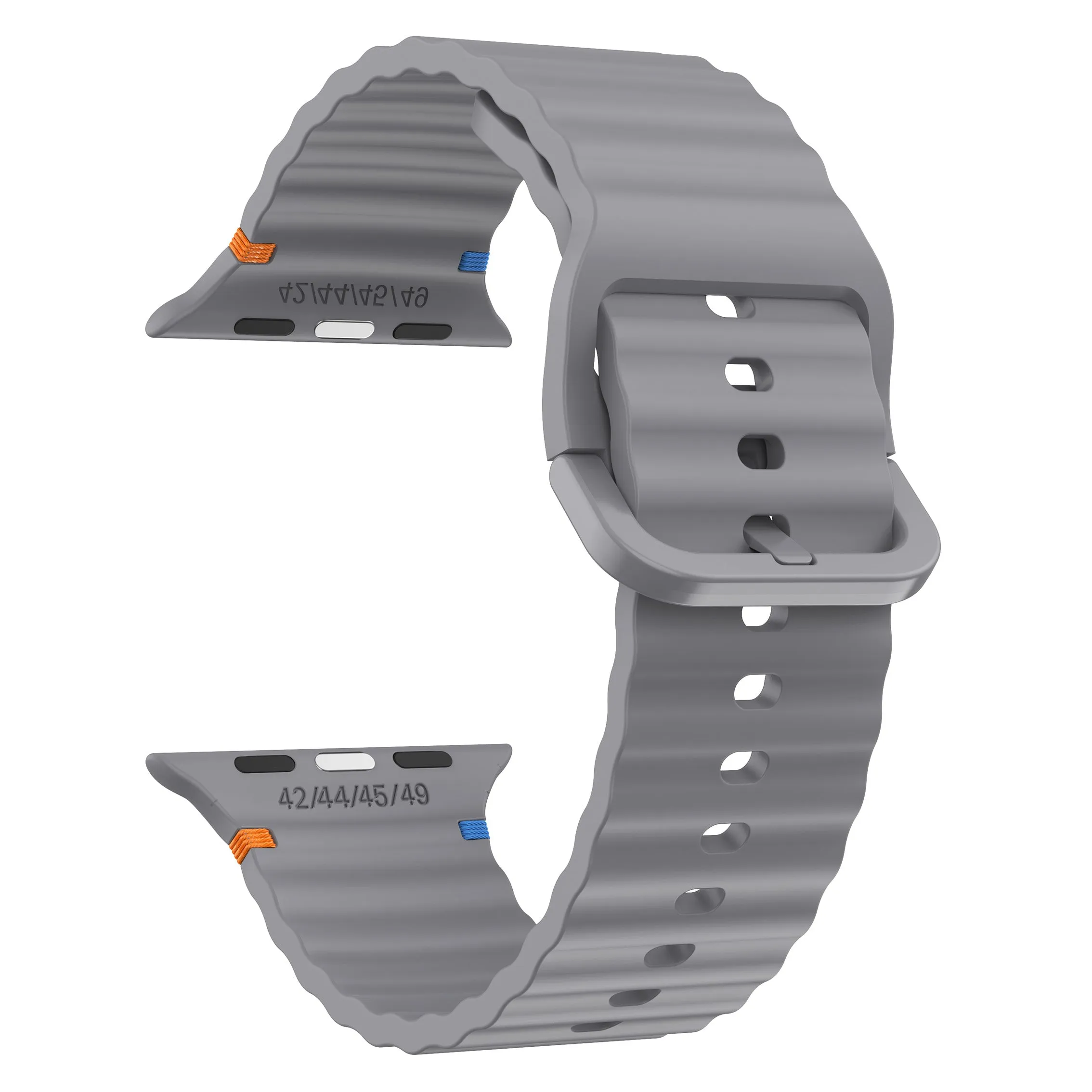 Editors Choice Apple Watch Wave Silicone Strap (Dark Gray)  Limited Release!