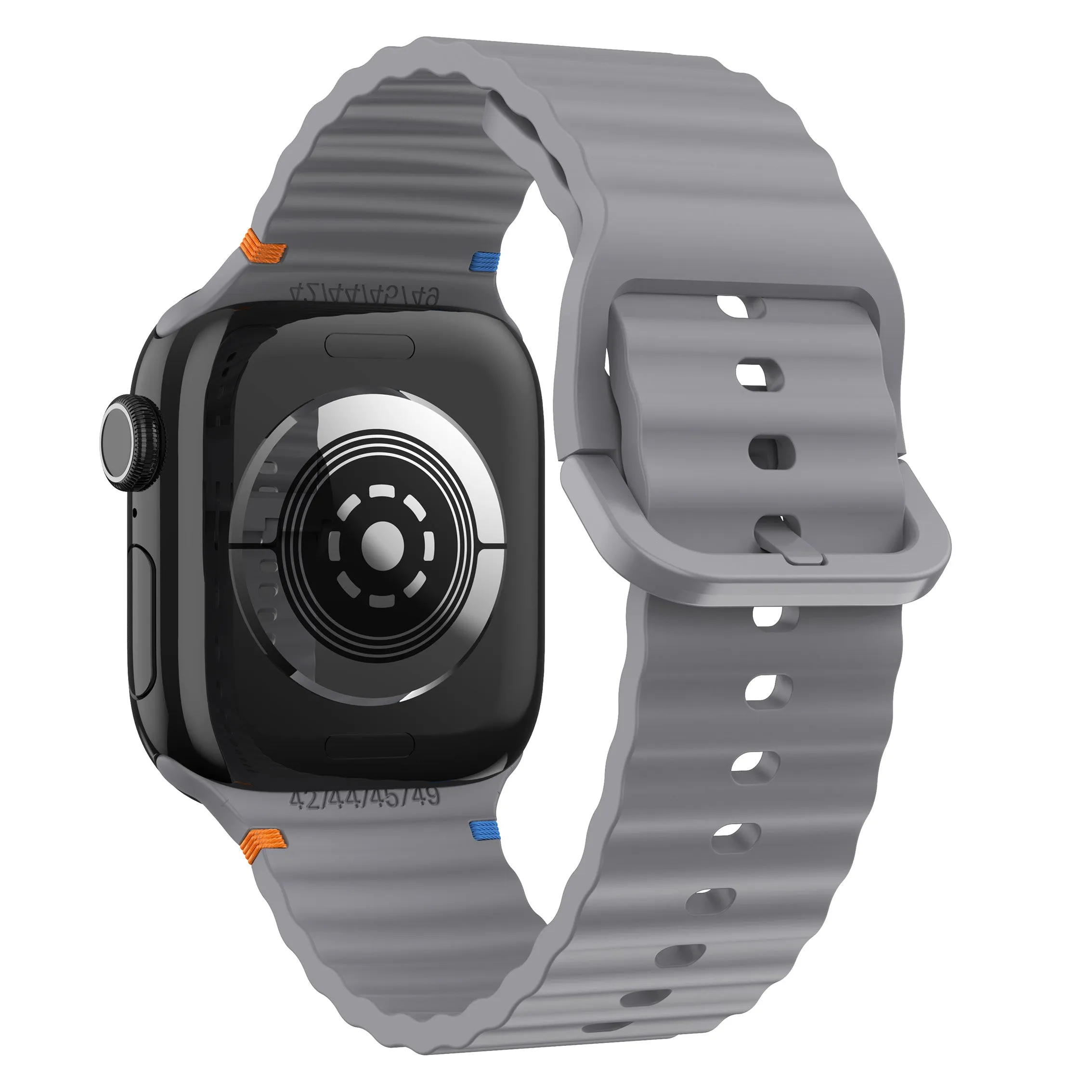 Editors Choice Apple Watch Wave Silicone Strap (Dark Gray)  Limited Release!
