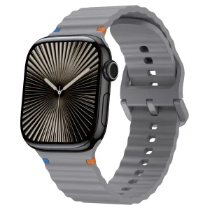 Editors Choice Apple Watch Wave Silicone Strap (Dark Gray)  Limited Release!