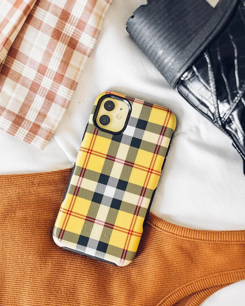 Editors Choice As if! | Yellow Plaid iPhone Case  Going Fast!
