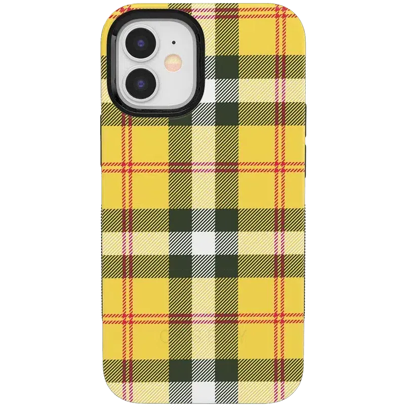 Editors Choice As if! | Yellow Plaid iPhone Case  Going Fast!