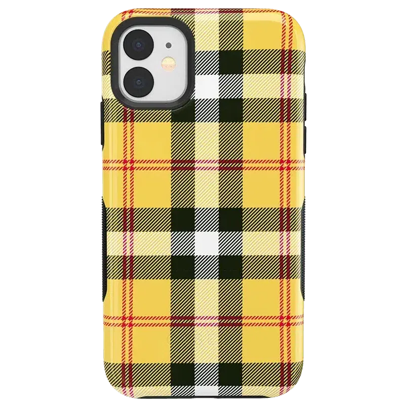 Editors Choice As if! | Yellow Plaid iPhone Case  Going Fast!