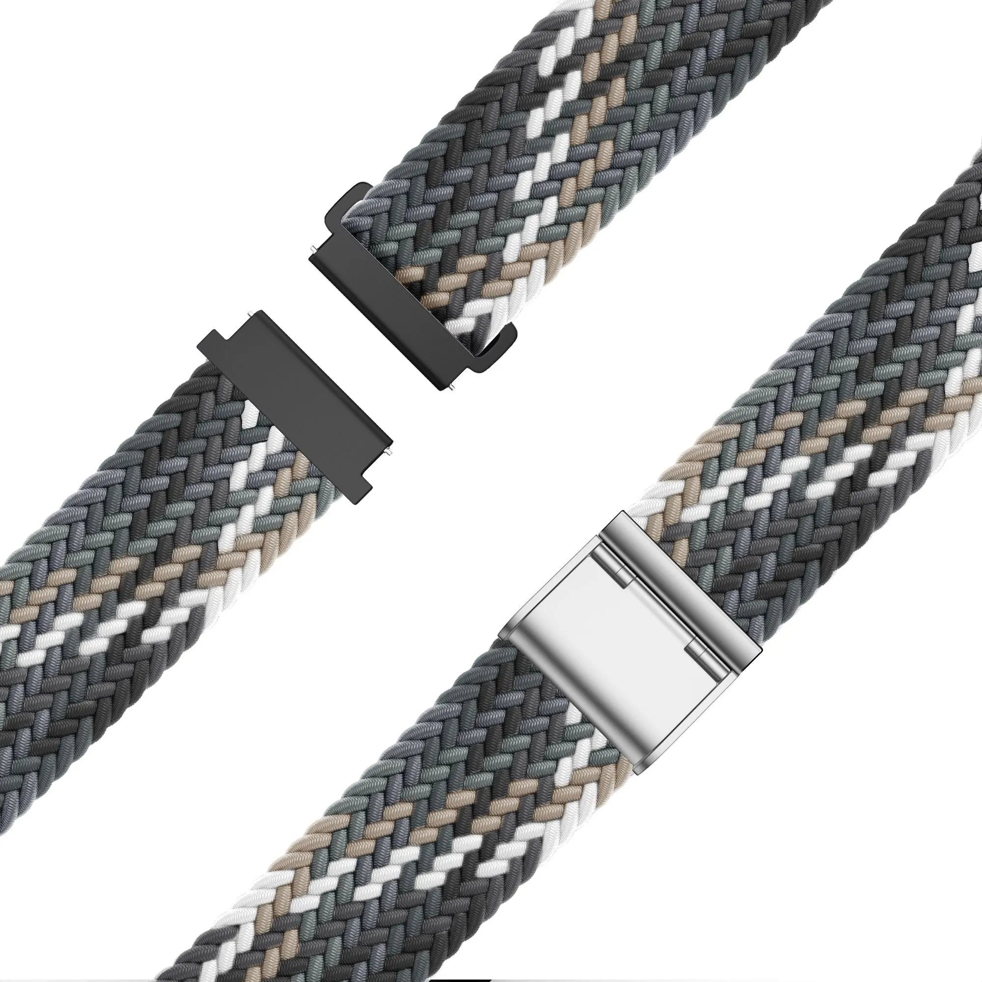 Editors Choice Bandz Amazfit GTS 2 Woven Nylon Strap (Black Mix)  Ends Soon!