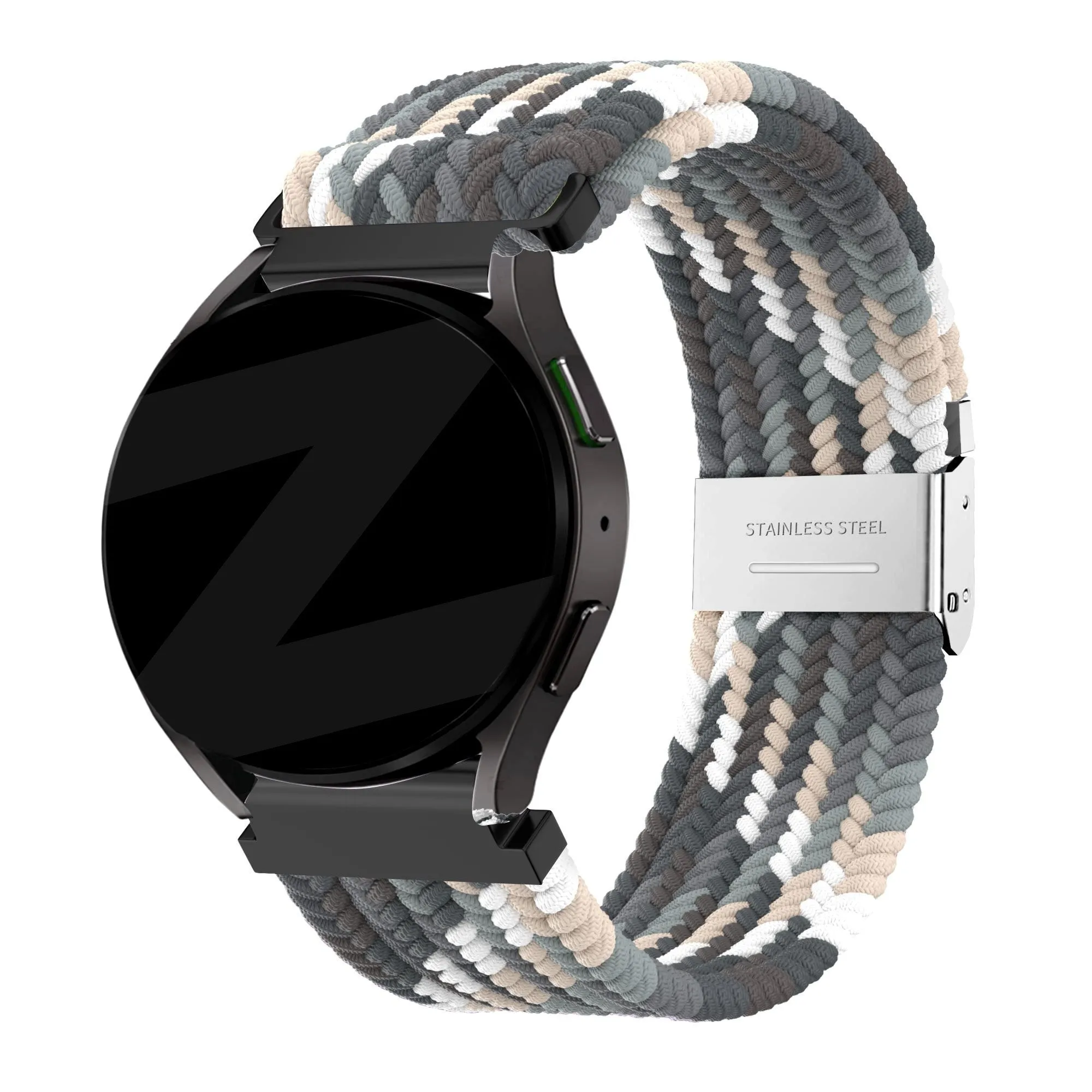 Editors Choice Bandz Amazfit GTS 2 Woven Nylon Strap (Black Mix)  Ends Soon!