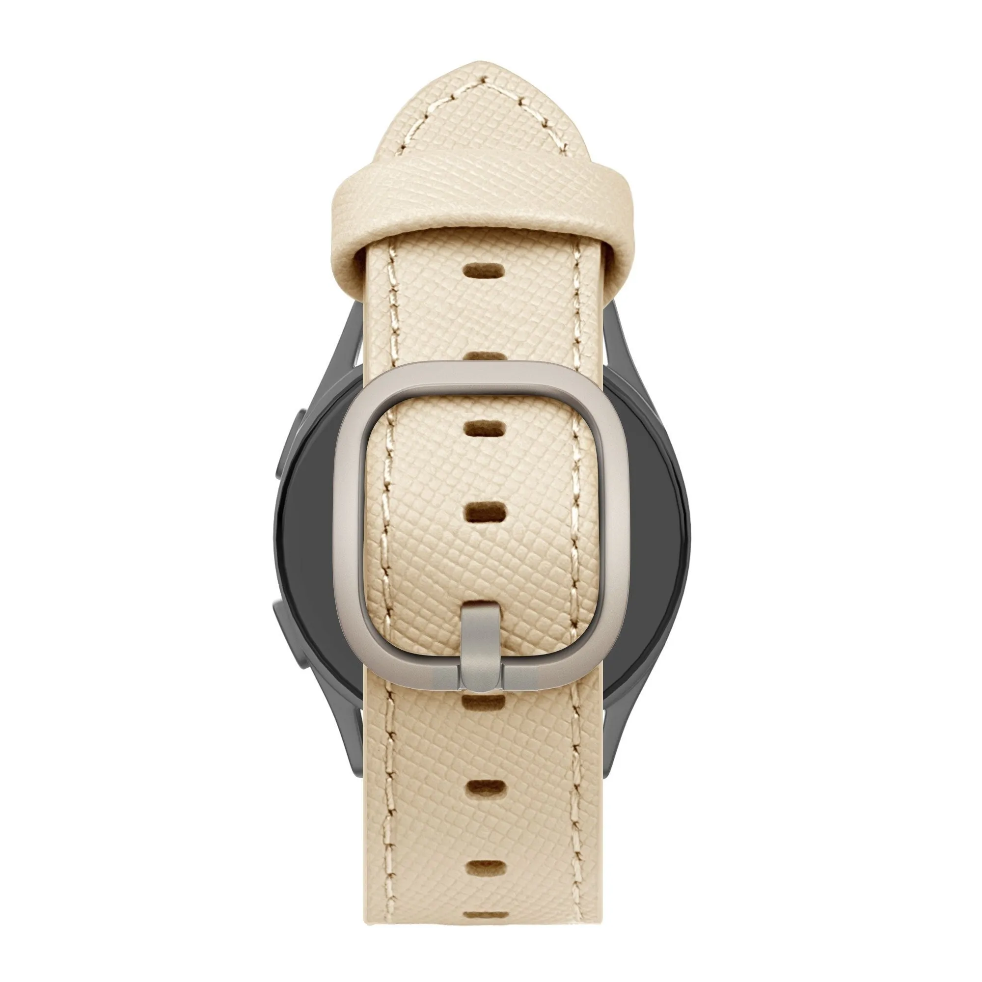 Editors Choice Bandz Amazfit GTS 4 Leather Strap 'Deluxe' (Khaki)  Limited Release!