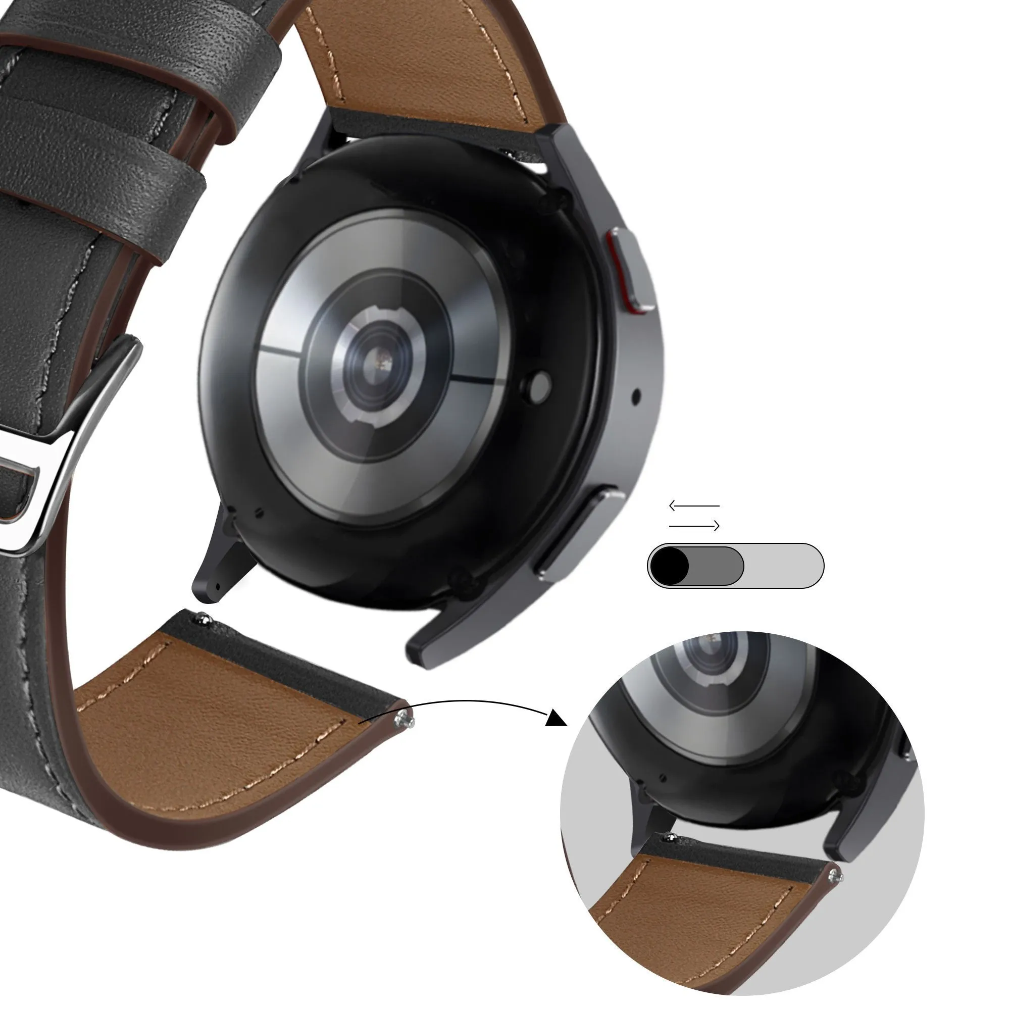 Editors Choice Bandz Redmi Watch 5 Active Leather Strap 'Deluxe' (Black)  Almost Sold Out!