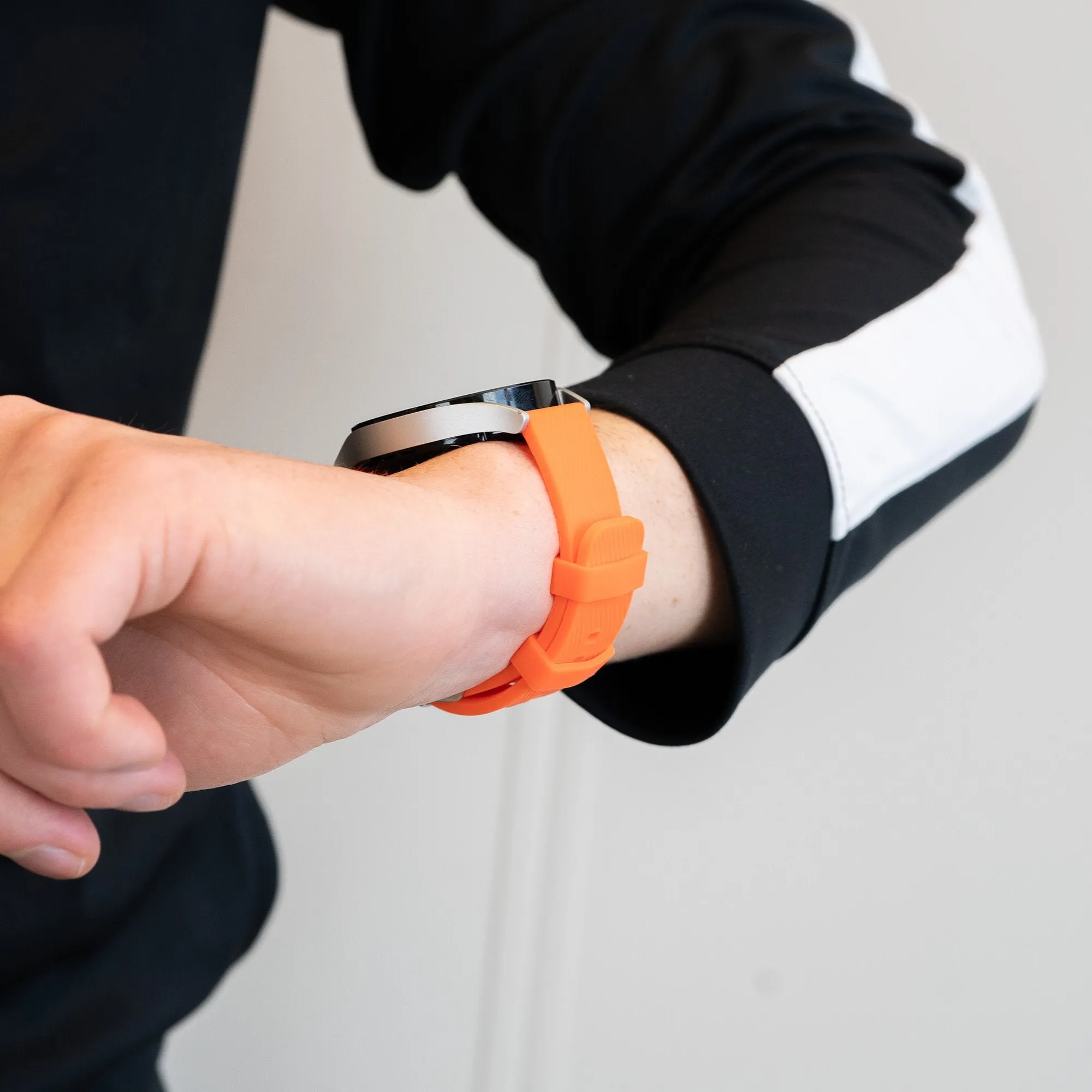 Editors Choice Bandz Redmi Watch 5 Active Silicone Strap 'Deluxe' (Orange)  Limited Release!