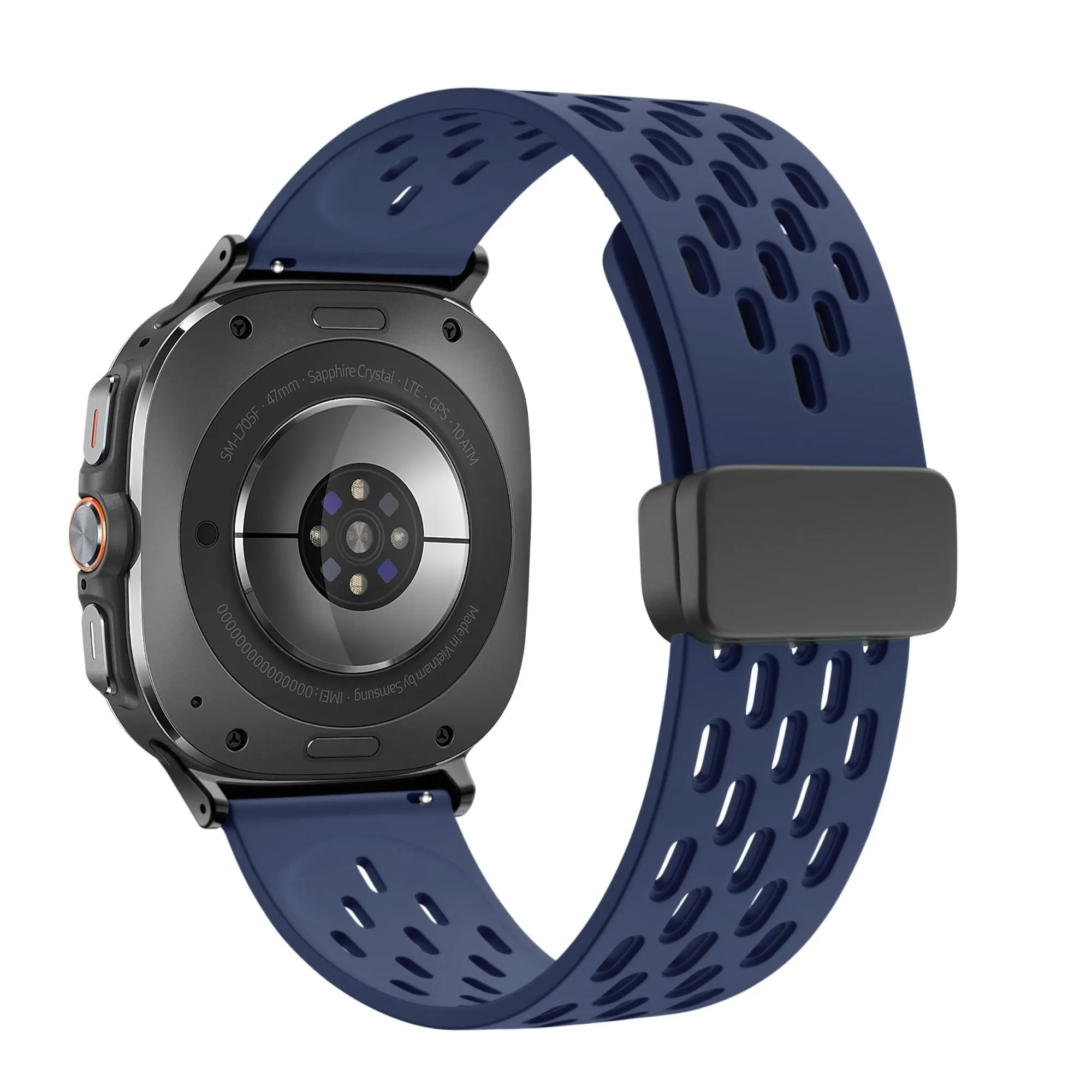 Editors Choice Bandz Samsung Galaxy Watch Ultra D-buckle Sport Strap 'Air' (Dark Blue)  Limited Release!
