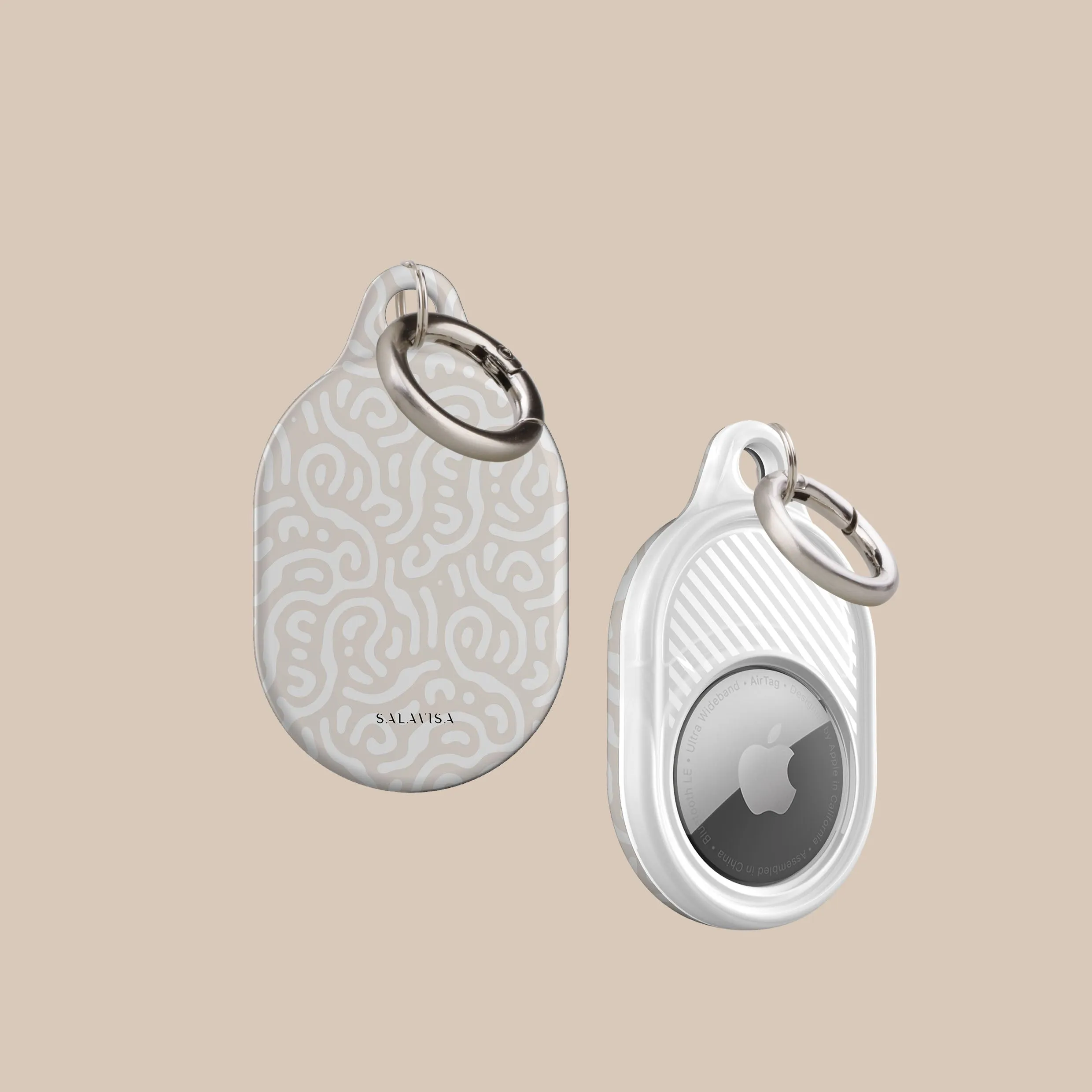 Editors Choice Beige Curl AirTag Holder  Limited Stock!
