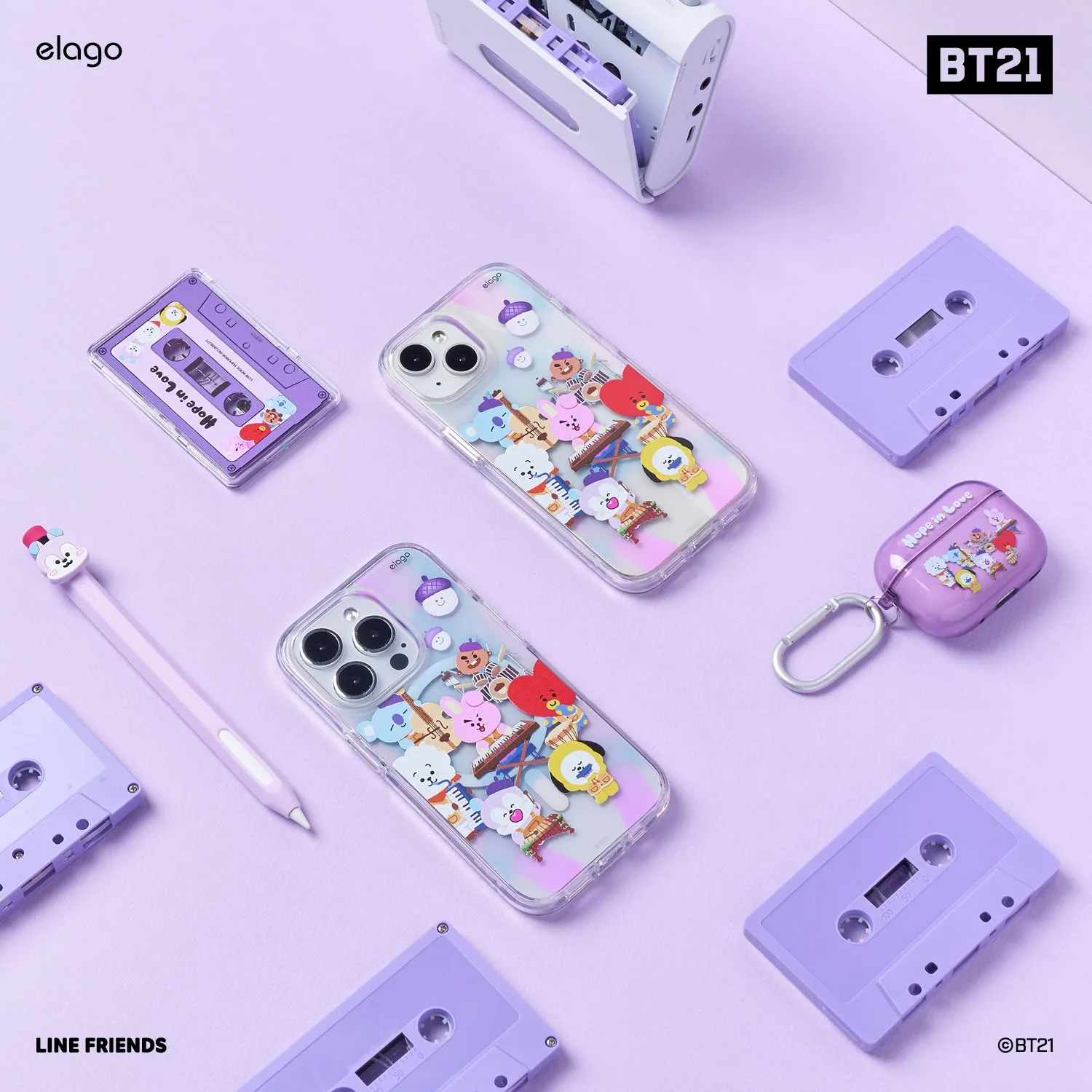 Editors Choice BT21 | elago Hope in Love Hybrid Case for iPhone 15  Going Fast!
