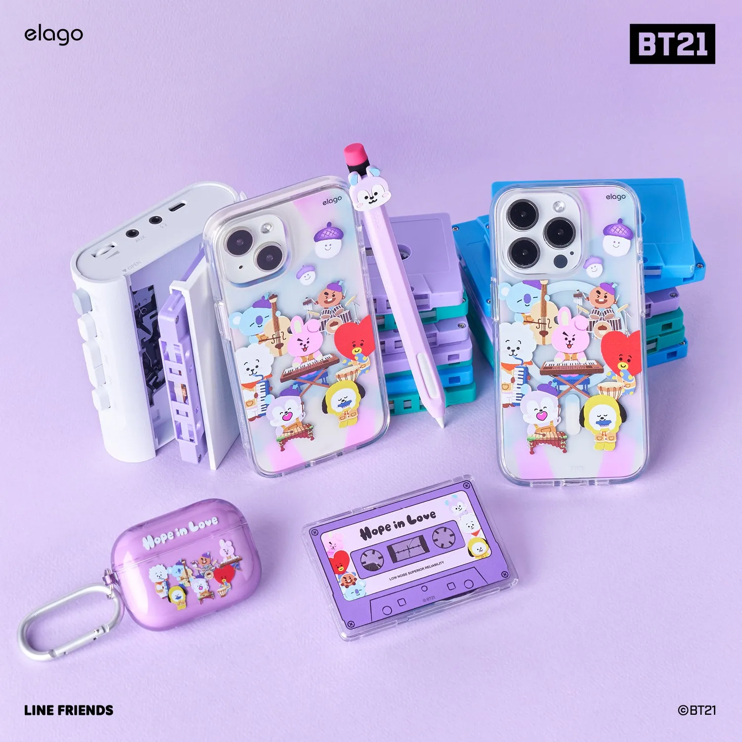Editors Choice BT21 | elago Hope in Love Hybrid Case for iPhone 15  Going Fast!