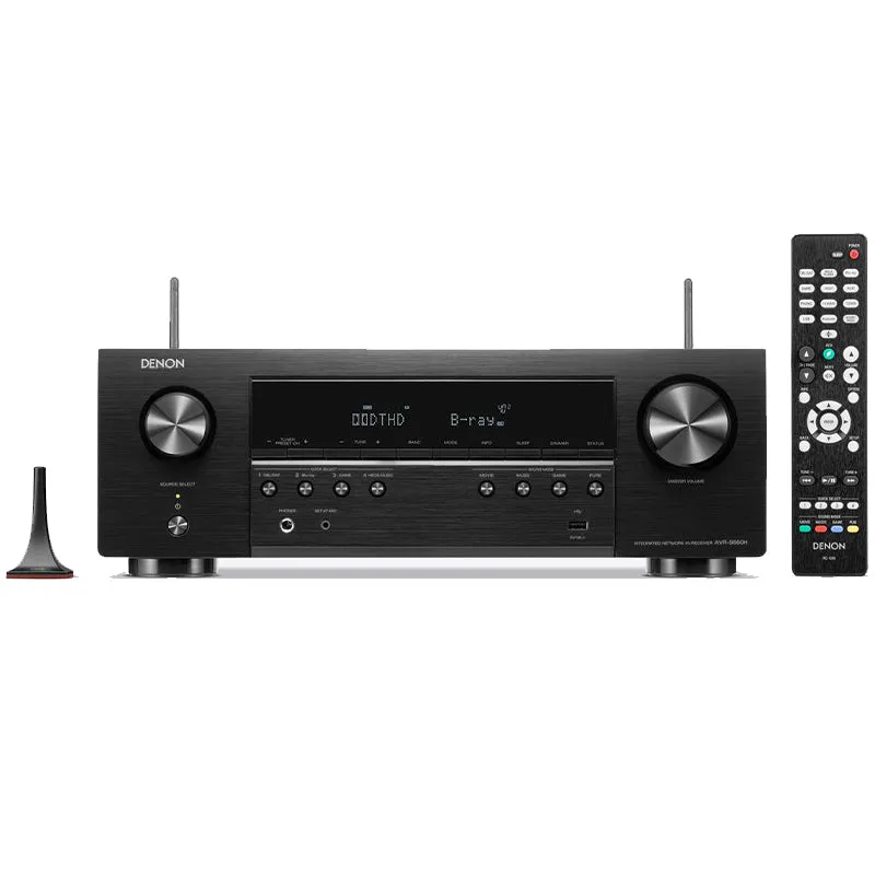 Editors Choice Denon AVR-S660H 5.2ch 8K AV Receiver, Voice Control and HEOS Built-in (Each)  Limited Availability!