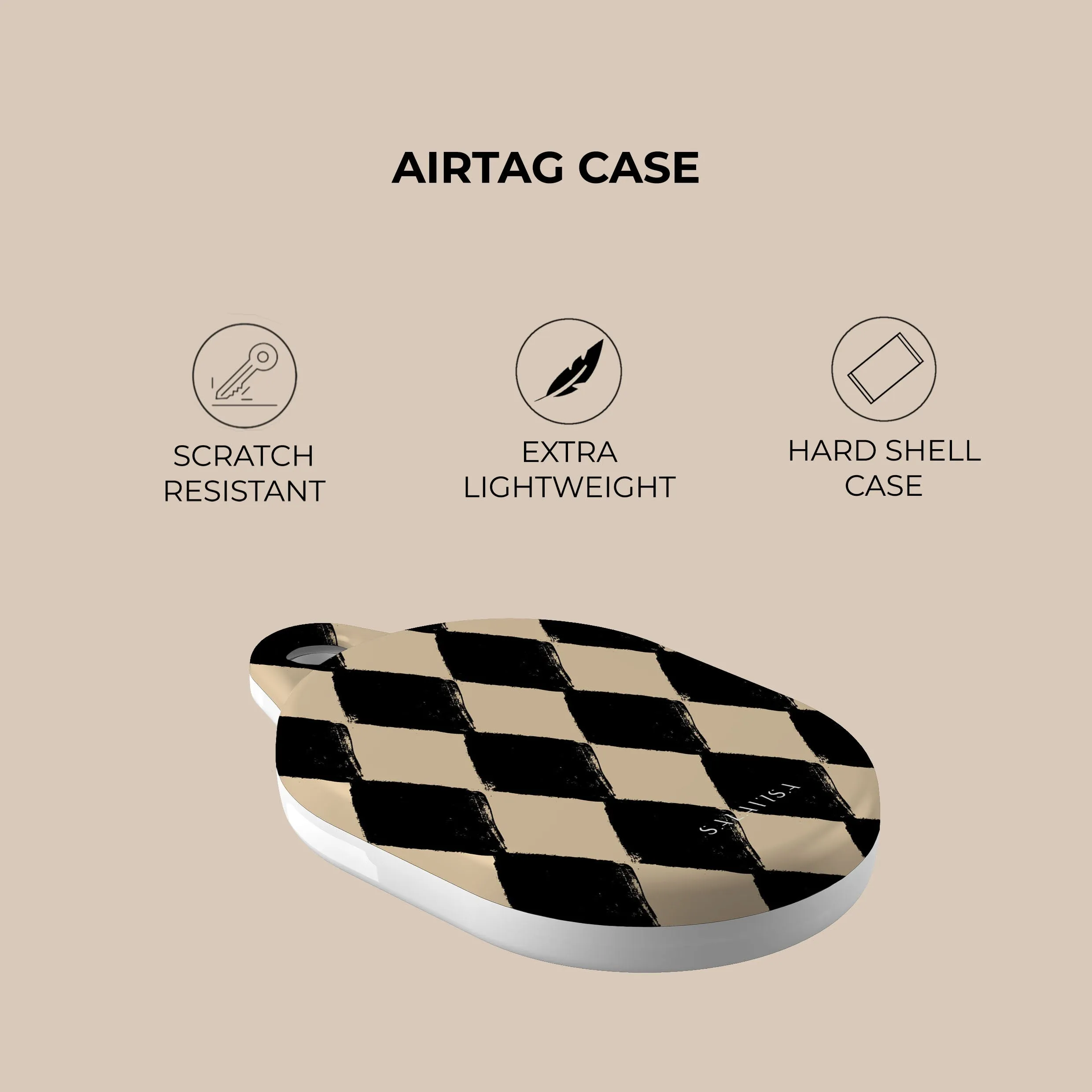 Editors Choice Diamond Chess AirTag Holder  Today Only!