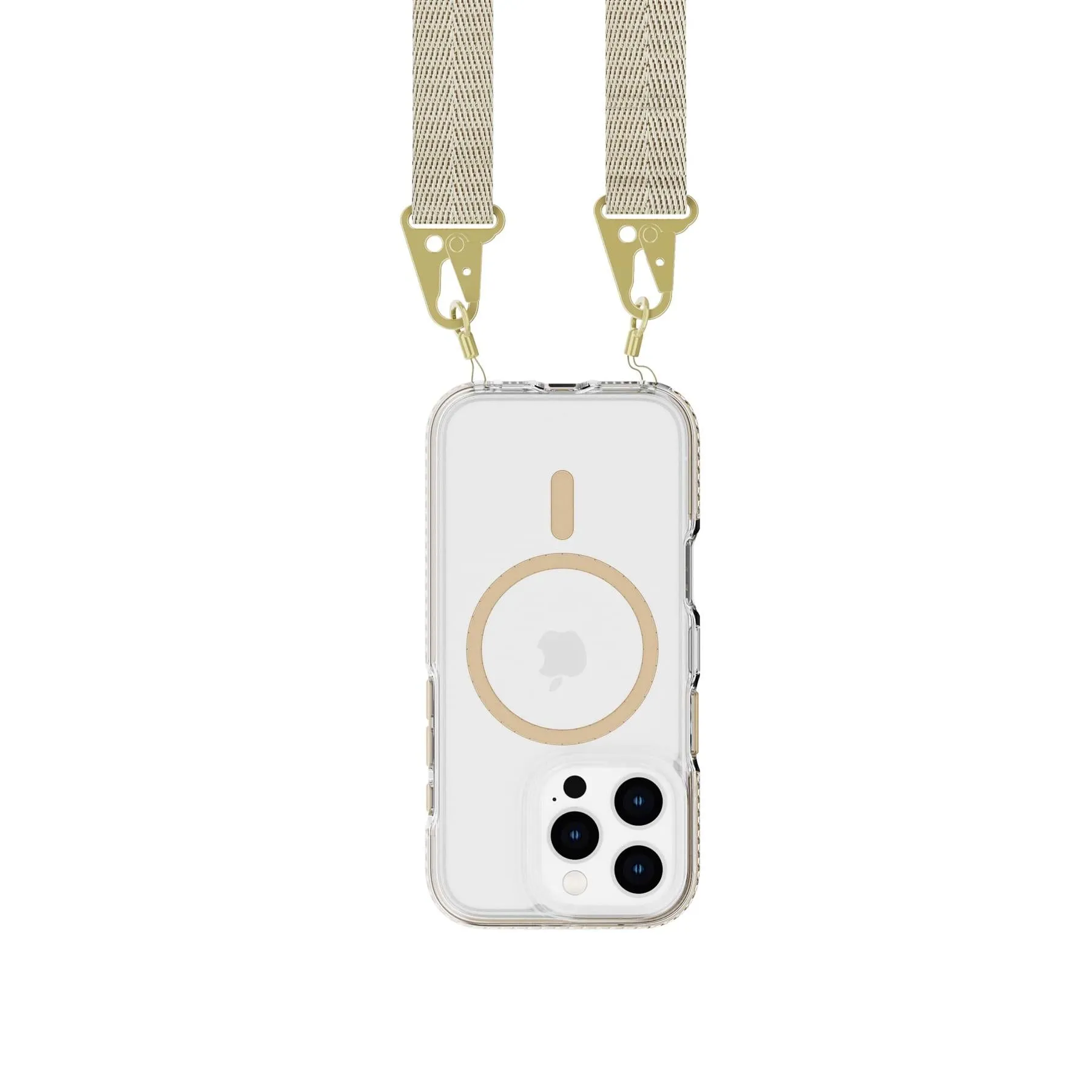 Editors Choice EvoCrystal - Apple iPhone 16 Pro Case with Cross-Body - Gold  Going Fast!
