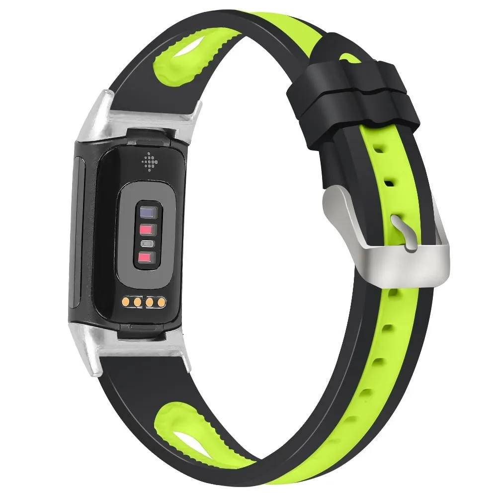 Editors Choice Fitbit Charge 6 Sport Strap with Buckle (Black/Yellow)  Limited Stock!