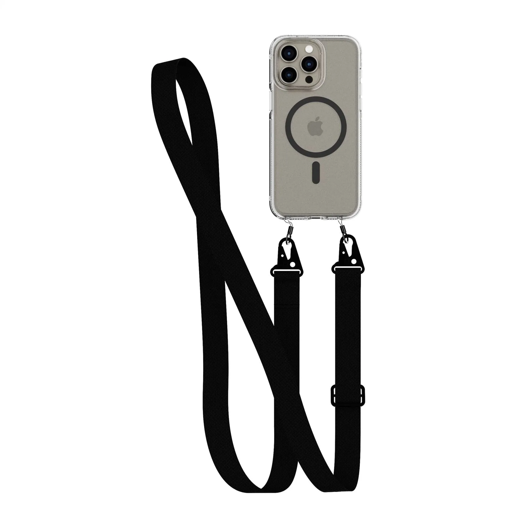 Editors Choice FlexQuartz - Apple iPhone 15 Pro Max Case MagSafe Compatible with Cross-Body - Black  Limited Availability!