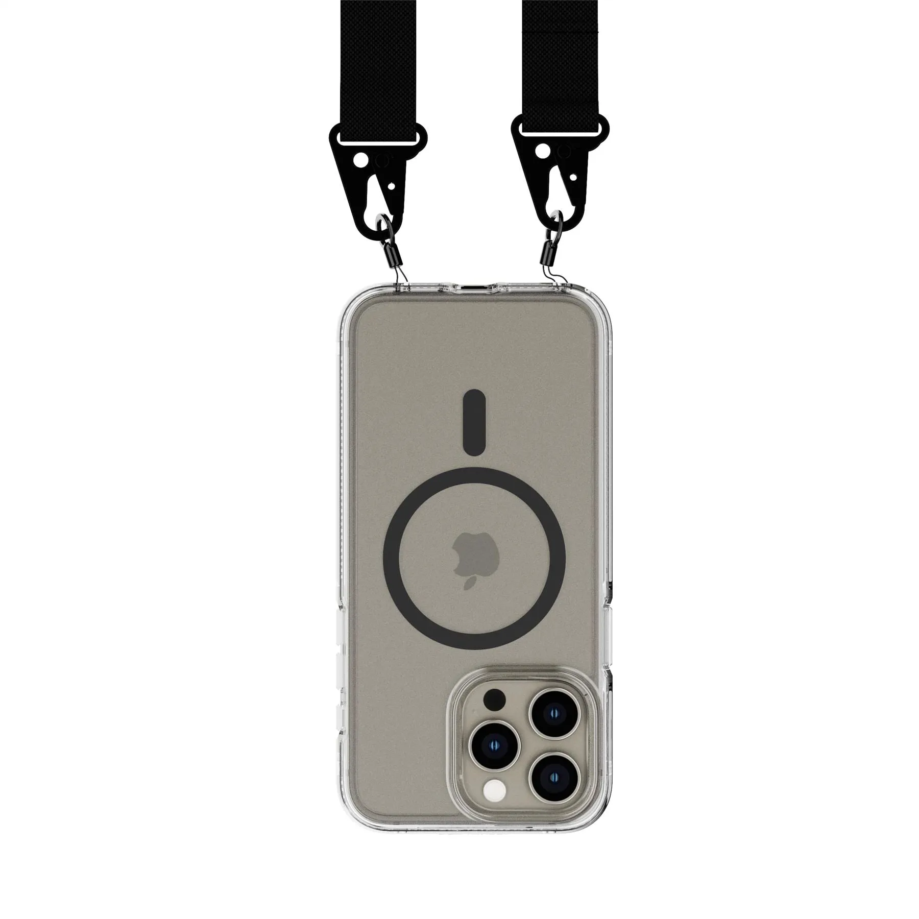 Editors Choice FlexQuartz - Apple iPhone 15 Pro Max Case MagSafe Compatible with Cross-Body - Black  Limited Availability!