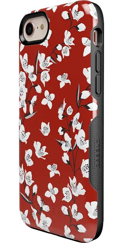 Editors Choice Floral Forest | Red Cherry Blossom Floral Case  Stylish & Comfortable