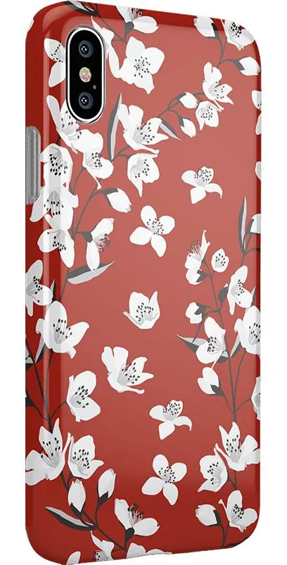 Editors Choice Floral Forest | Red Cherry Blossom Floral Case  Stylish & Comfortable