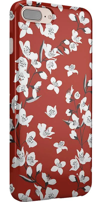 Editors Choice Floral Forest | Red Cherry Blossom Floral Case  Stylish & Comfortable