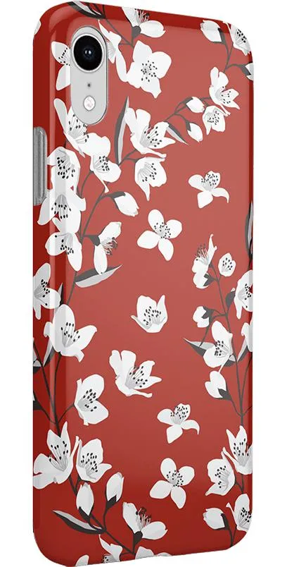 Editors Choice Floral Forest | Red Cherry Blossom Floral Case  Stylish & Comfortable