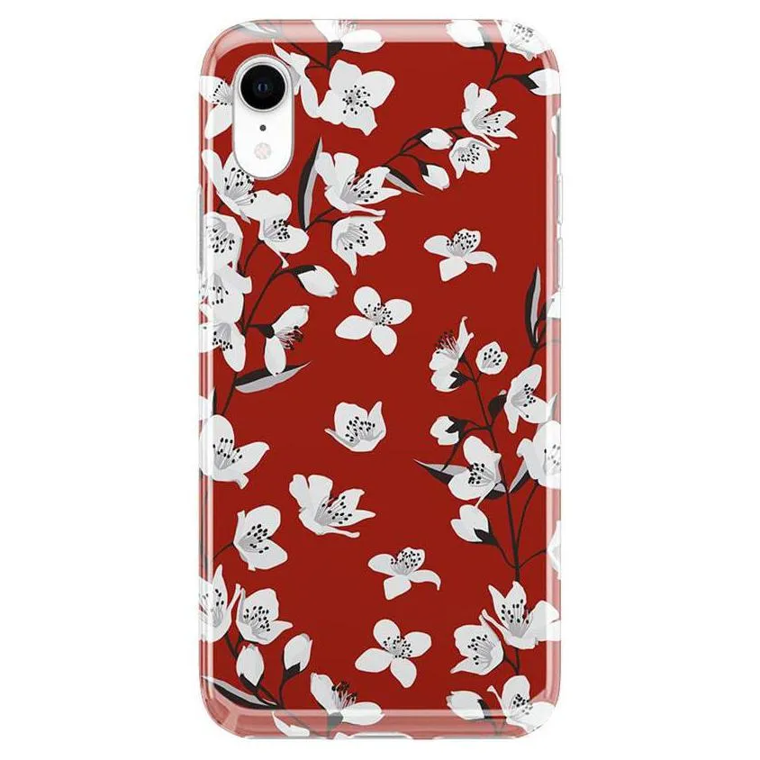 Editors Choice Floral Forest | Red Cherry Blossom Floral Case  Stylish & Comfortable