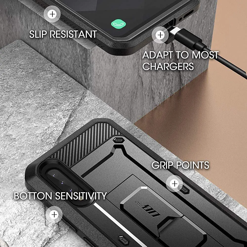 Editors Choice Galaxy A90 / A90 5G Unicorn Beetle Pro Rugged Holster Case-Black  Limited Release!