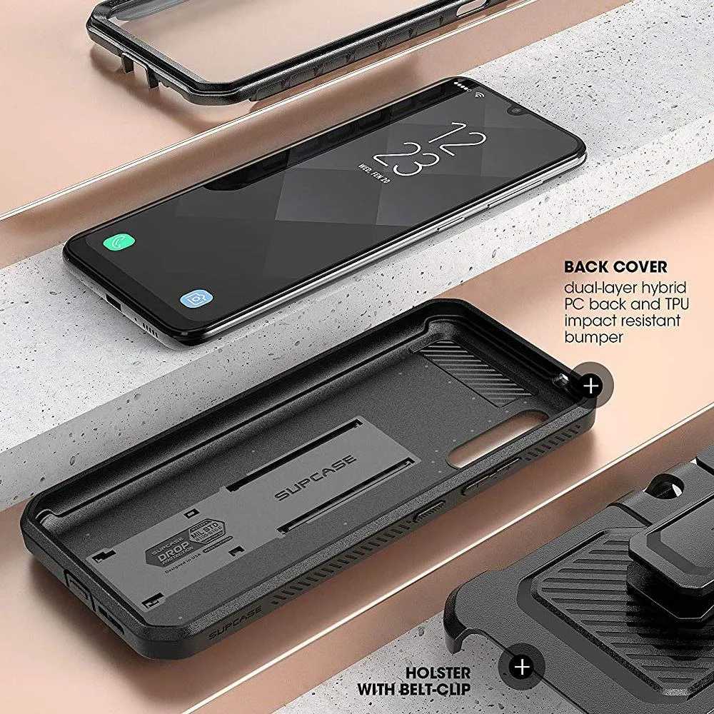 Editors Choice Galaxy A90 / A90 5G Unicorn Beetle Pro Rugged Holster Case-Black  Limited Release!