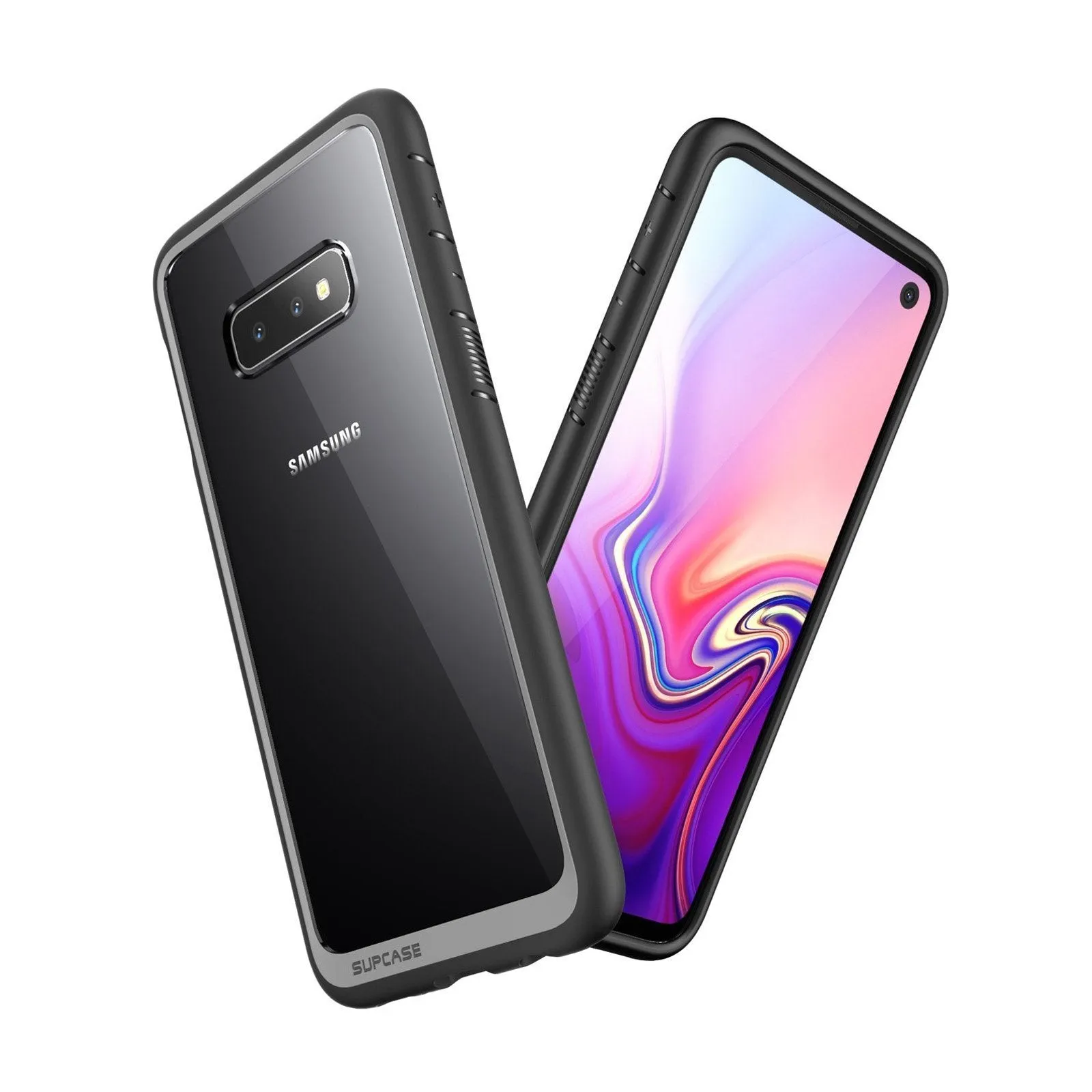 Editors Choice Galaxy S10e Unicorn Beetle Style Clear Case-Black  Last Few Pieces!