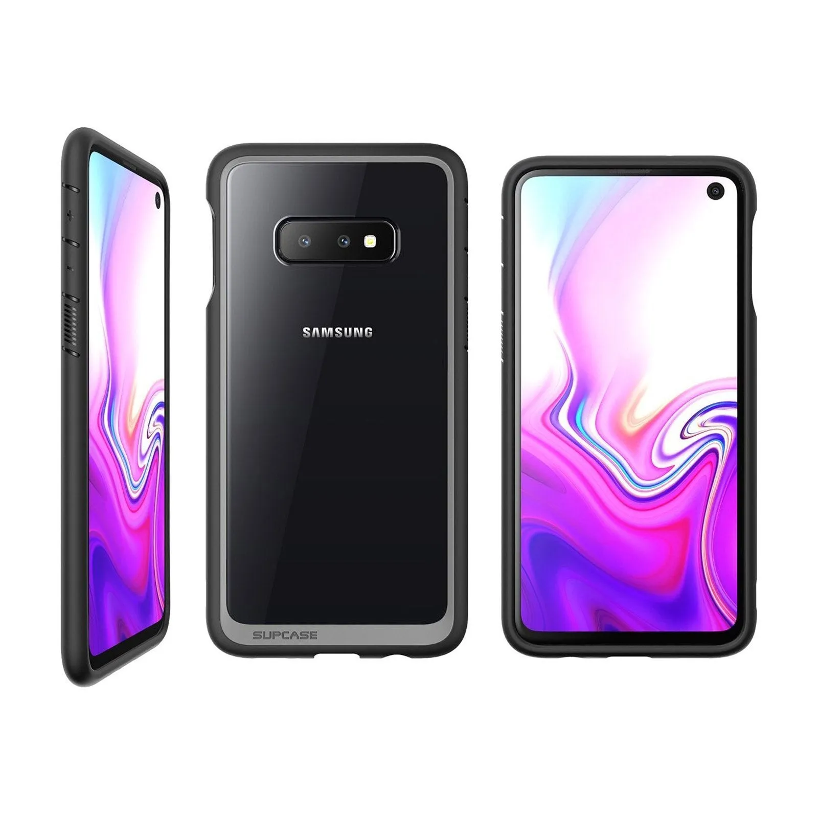 Editors Choice Galaxy S10e Unicorn Beetle Style Clear Case-Black  Last Few Pieces!