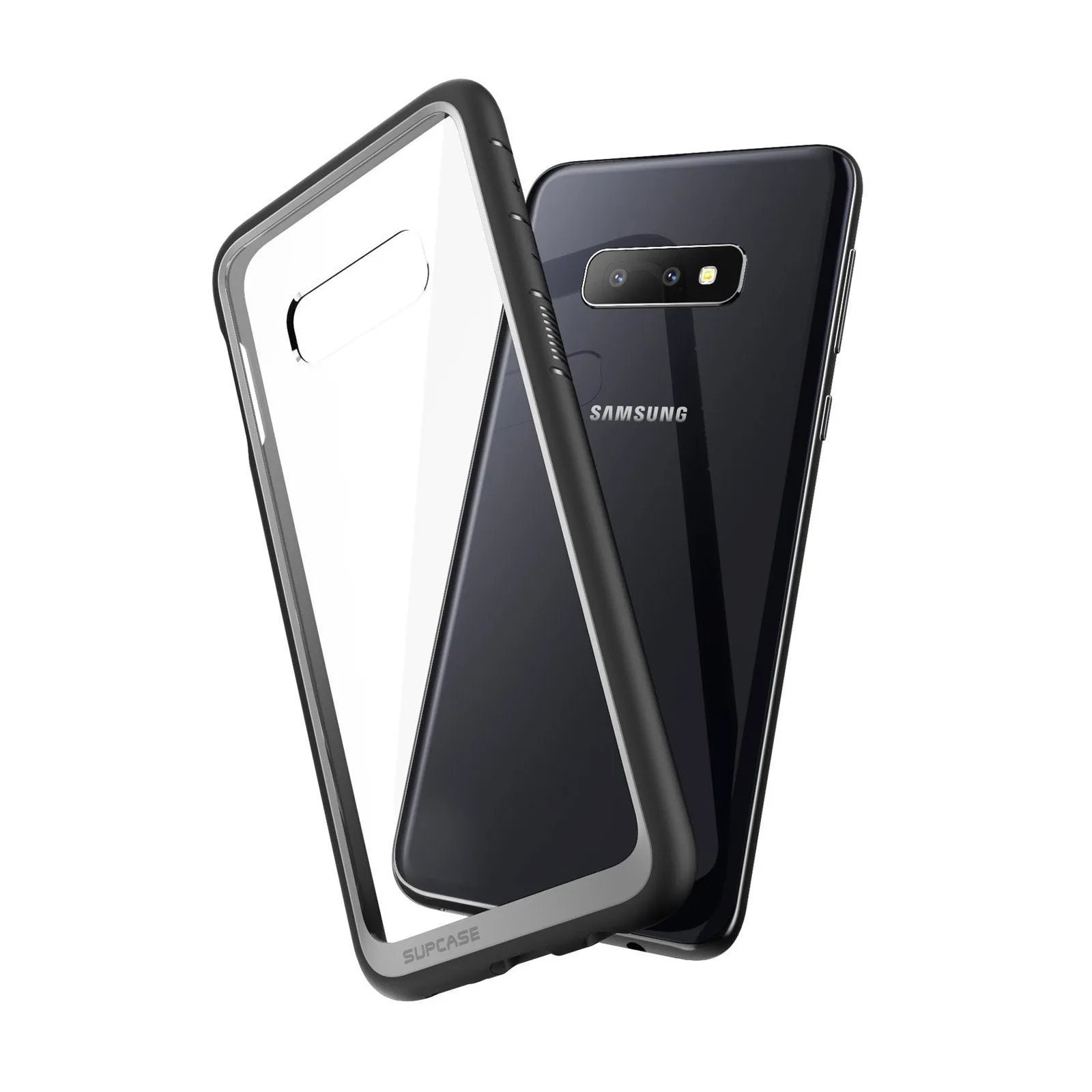 Editors Choice Galaxy S10e Unicorn Beetle Style Clear Case-Black  Last Few Pieces!