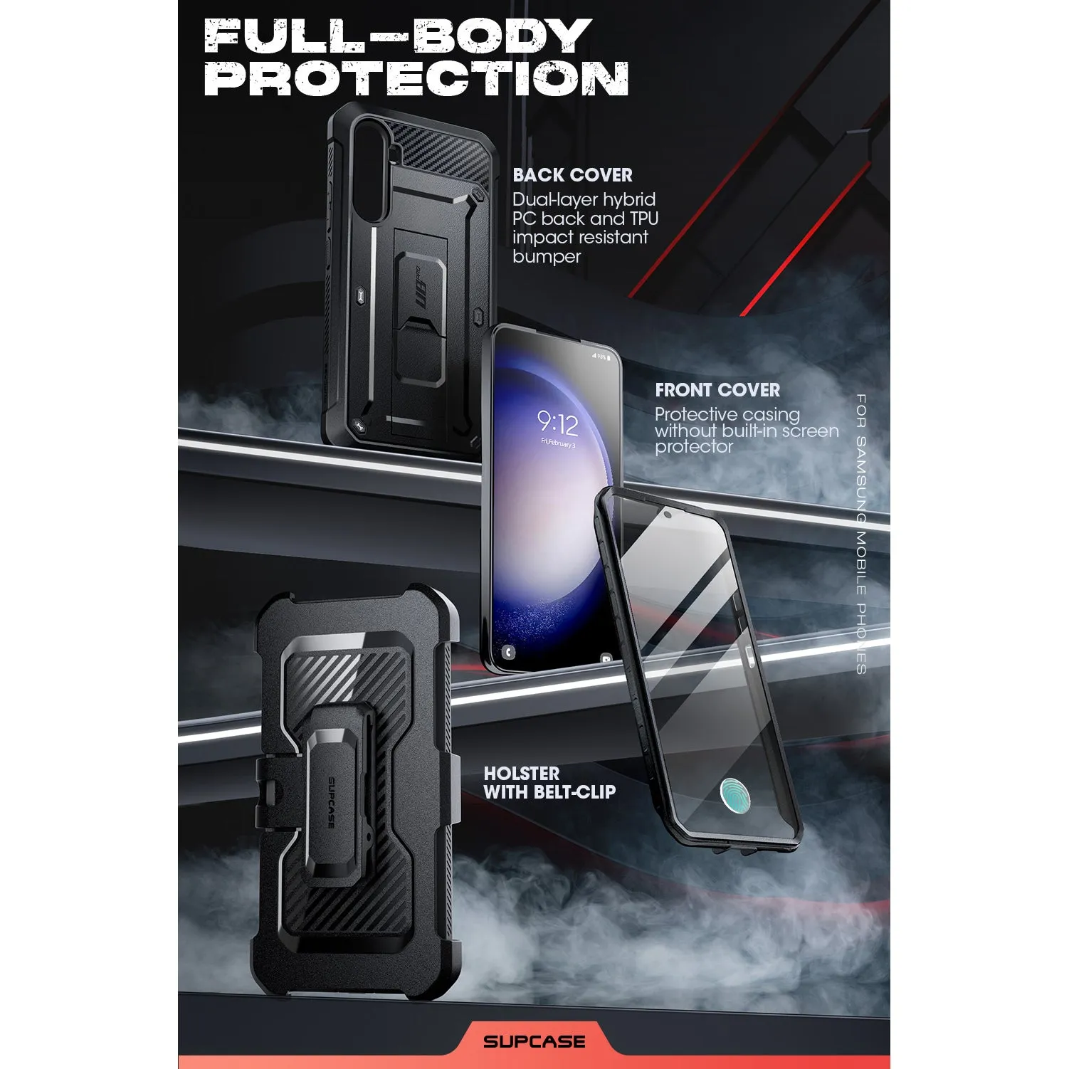 Editors Choice Galaxy S24 FE Unicorn Beetle PRO Rugged Case-Black  Almost Gone!
