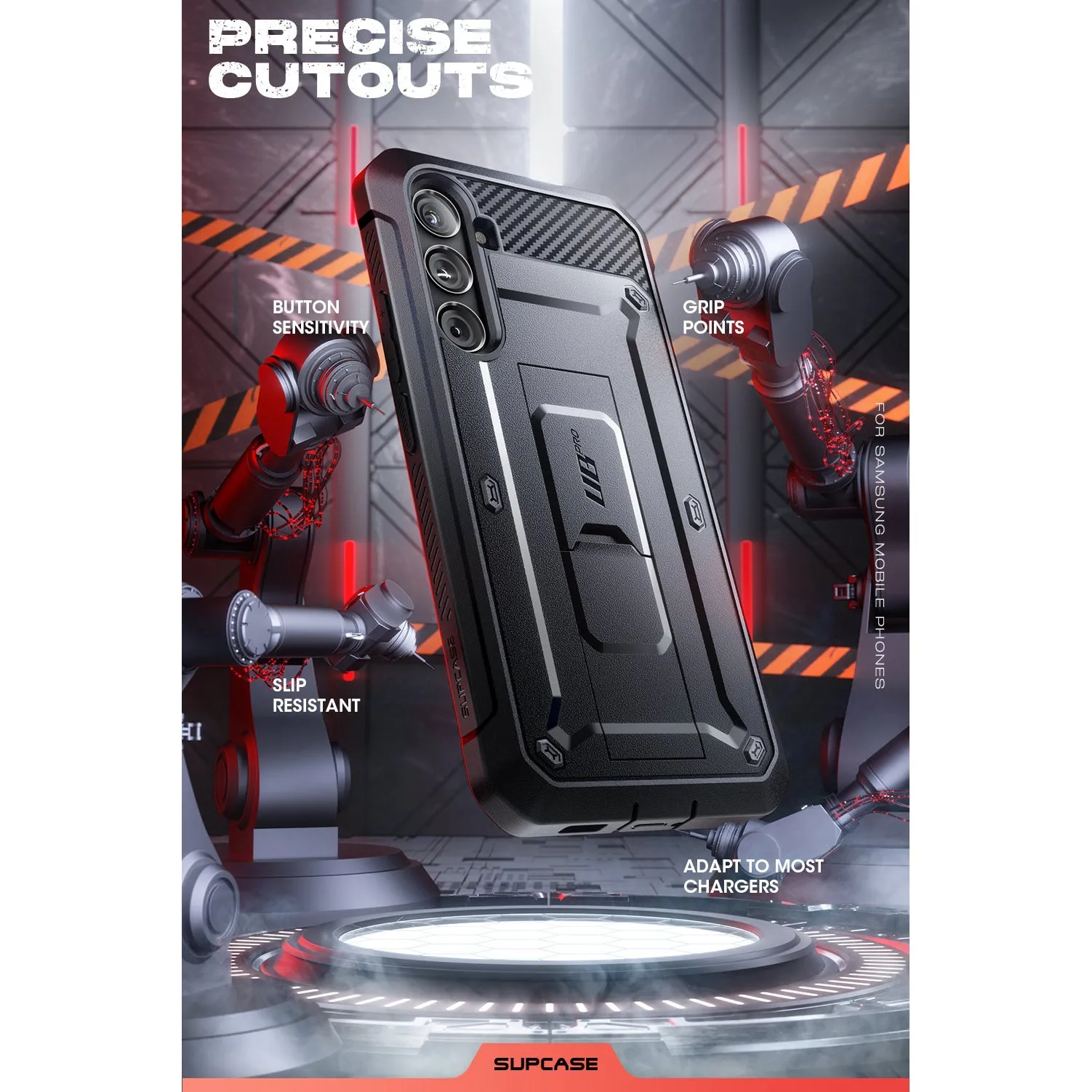 Editors Choice Galaxy S24 FE Unicorn Beetle PRO Rugged Case-Black  Almost Gone!