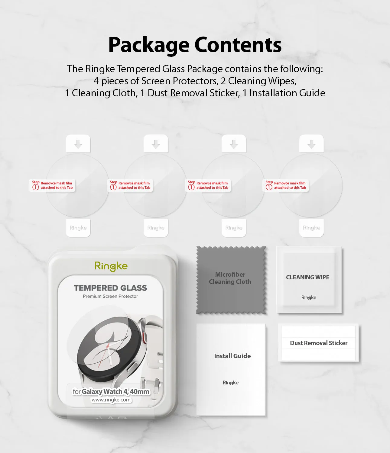 Editors Choice Galaxy Watch 5 / 4 40mm Screen Protector | Glass - R4  Ends Soon!