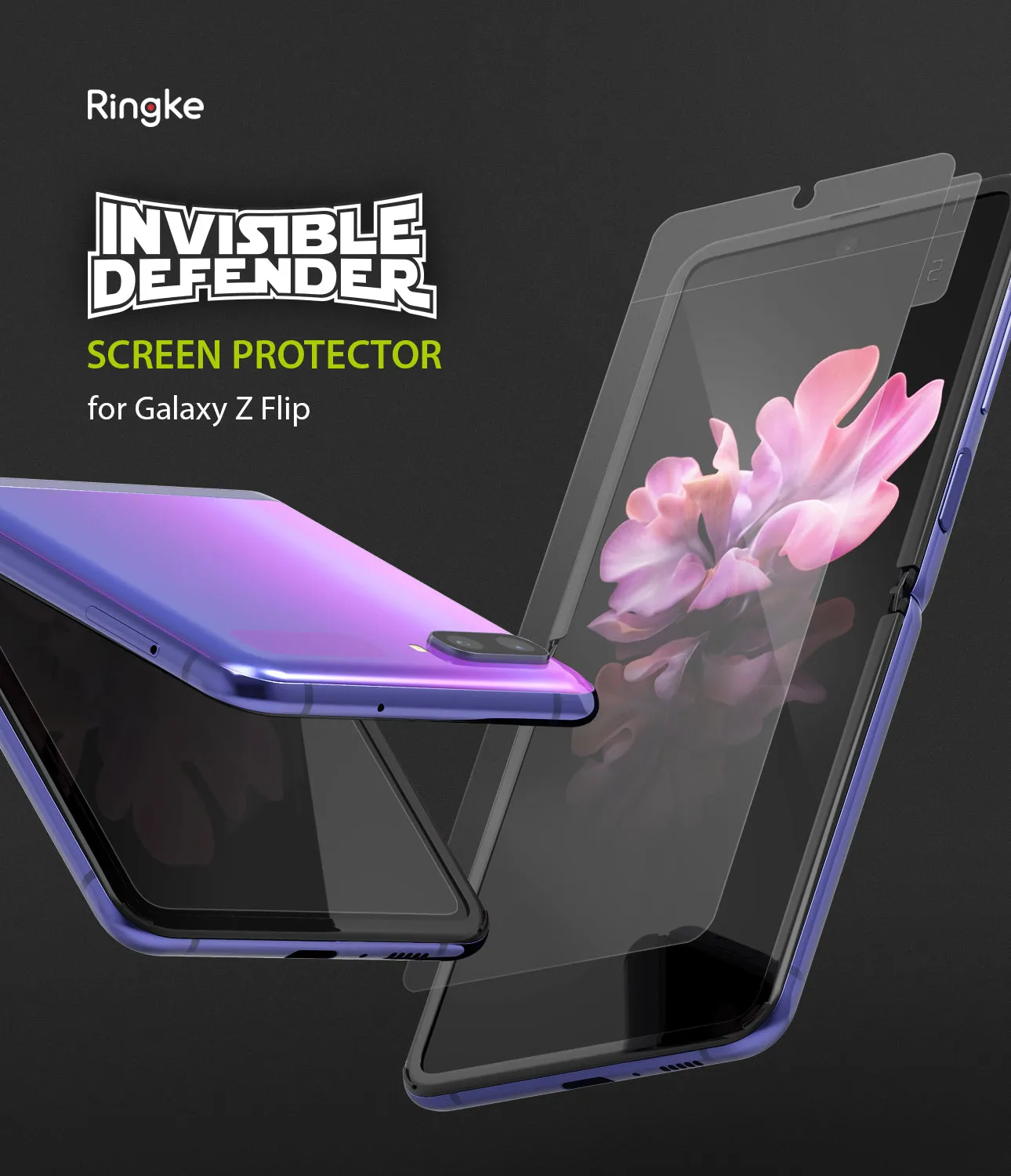 Editors Choice Galaxy Z Flip Screen Protector | Invisible Defender  Limited Release!