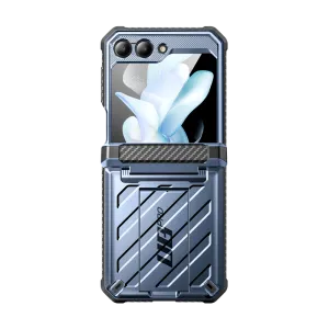 Editors Choice Galaxy Z Flip5 Unicorn Beetle PRO Rugged Case with Belt Clip-Metallic Blue  Going Fast!