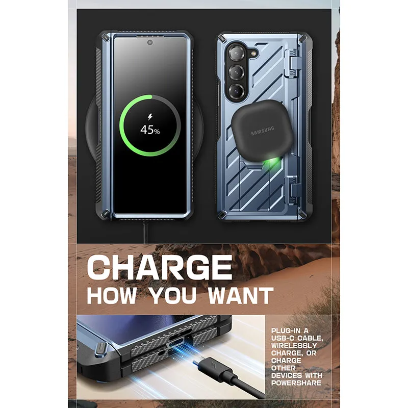 Editors Choice Galaxy Z Fold6 Unicorn Beetle PRO Rugged Case - Metallic Blue  Today Only!
