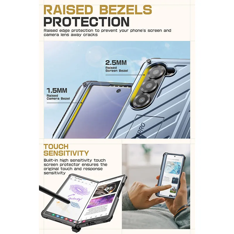 Editors Choice Galaxy Z Fold6 Unicorn Beetle PRO Rugged Case - Metallic Blue  Today Only!