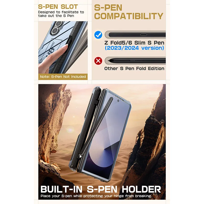 Editors Choice Galaxy Z Fold6 Unicorn Beetle PRO Rugged Case - Metallic Blue  Today Only!